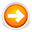 arrow, forward, lanjut, next, orange, right icon