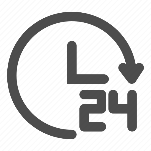 24hours, clock, graphic, time, watch icon - Download on Iconfinder
