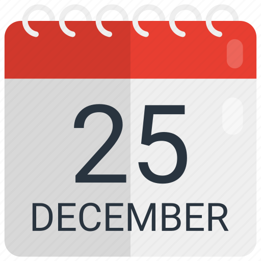 Christmas date, december, schedule, event, xmas, winter, time icon - Download on Iconfinder