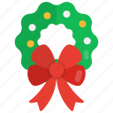 wreath bow, bowknot, christmas, decoration, adornment, ornament, ribbon