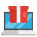 online gift, wish, ecommerce, present, surprise, internet, laptop