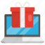 online gift, wish, ecommerce, present, surprise, internet, laptop 