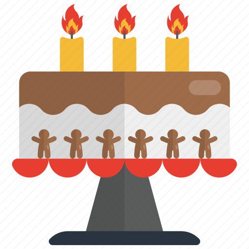 Cake, dessert, food, sweet, bakery, candles, muffin icon - Download on Iconfinder