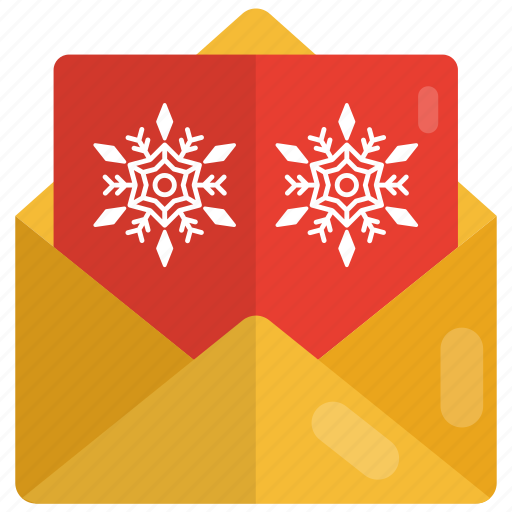 Christmas letter, card, mail, envelop, invitation, greeting, voucher icon - Download on Iconfinder