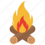 bonfire, campfire, camping, fire, flame, firewood, burn 