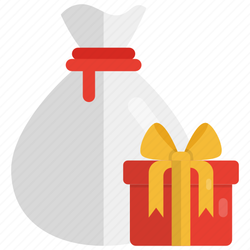 Gift bag, santa bag, presents, award, charity, surprise, sack icon - Download on Iconfinder