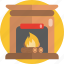 fireplace, bonfire, campfire, centrally heated, fire pit, firelamp, chimney 