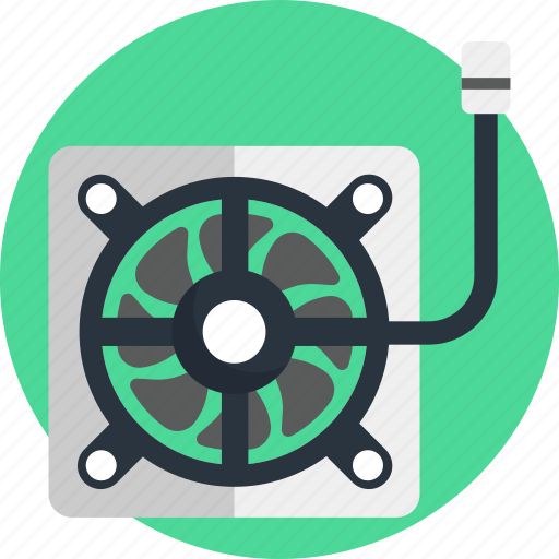 Cpu fan, cooler, technology, ventilation, device, hardware, processor icon - Download on Iconfinder