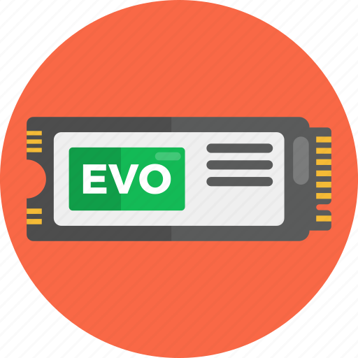 Evo ssd, storage, memory, disk, solid state drive, chip, technology icon - Download on Iconfinder