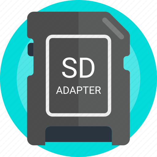 Sd adapter, card, storage, memory, database, disk, drive icon - Download on Iconfinder