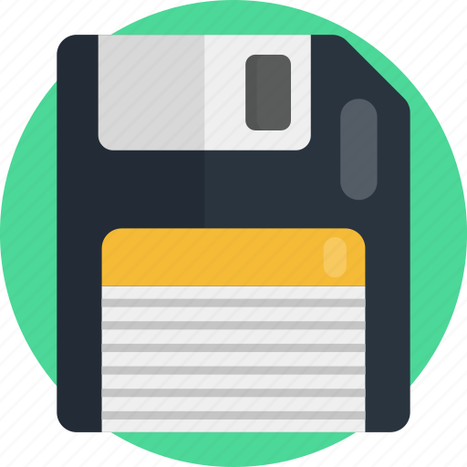 Floppy disk, storage, diskette, memory, guardar, drive, vintage icon - Download on Iconfinder