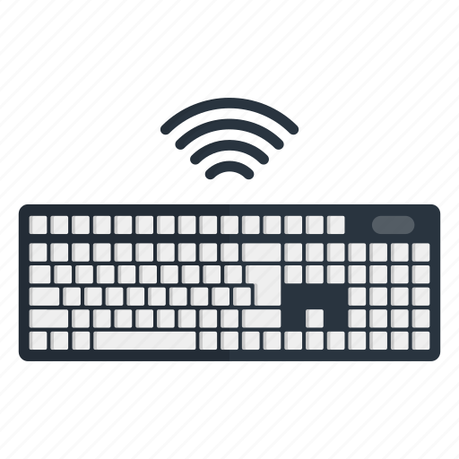 Wireless keyboard, input device, hardware, portable, keys, multimedia, typing icon - Download on Iconfinder