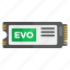 evo ssd, storage, memory, disk, solid state drive, chip, technology 