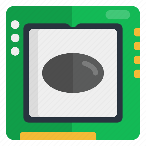 Microprocessor, circuit board, computer processor, electronic device, microchip, memory chip, microcontroller icon - Download on Iconfinder