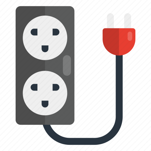Extension, cable, cord, lead, power, supply, electric icon - Download on Iconfinder