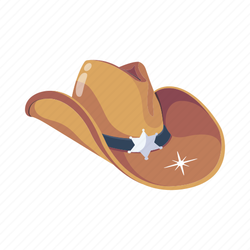 Cowboy hat, cowboy cap, cowboy apparel, headwear, straw hat icon - Download on Iconfinder
