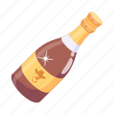 champagne, wine, alcohol, drink, wine bottle