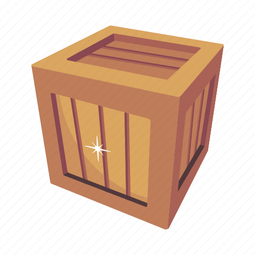 Wooden crate, wooden box, wood case, wood chest, wooden container icon - Download on Iconfinder