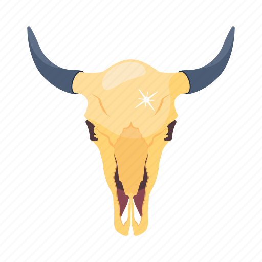 Cow skull, cow head, bull skull, cattle skull, animal skull icon - Download on Iconfinder