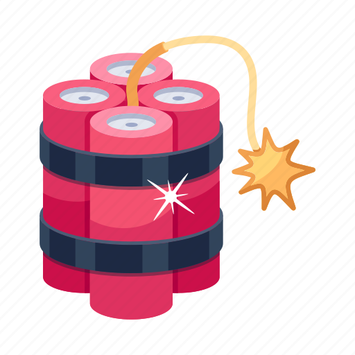 Bomb, dynamite, blast, explosive material, weapon icon - Download on Iconfinder