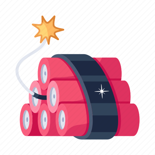 Bomb, dynamite, blast, explosive material, weapon icon - Download on Iconfinder