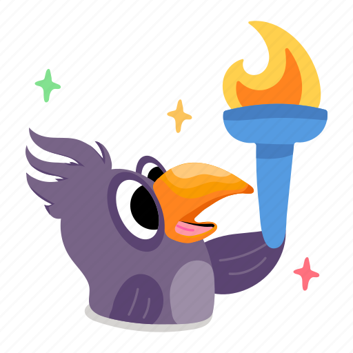 Parrot skating, bird skating, psittaciformes, pet, creature sticker - Download on Iconfinder