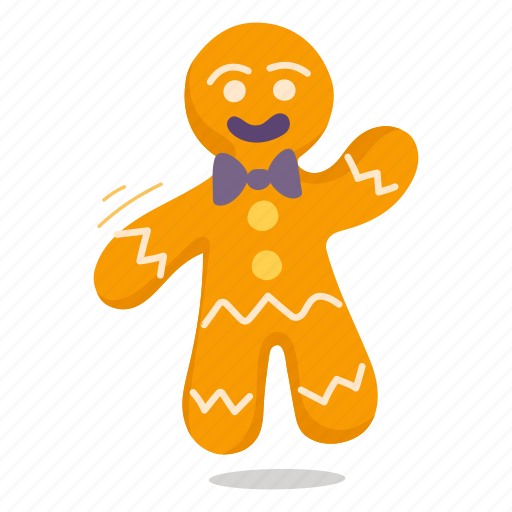 Christmas cookie, gingerbread, christmas biscuit, christmas food, gingerbread man sticker - Download on Iconfinder