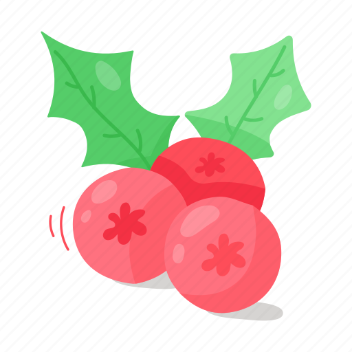 Christmas cherries, christmas mistletoes, christmas berries, christmas fruit, christmas food sticker - Download on Iconfinder