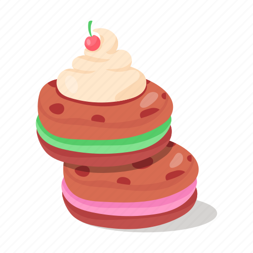 Creamy pancakes, confectionery, dessert, sweet, bakery food sticker - Download on Iconfinder