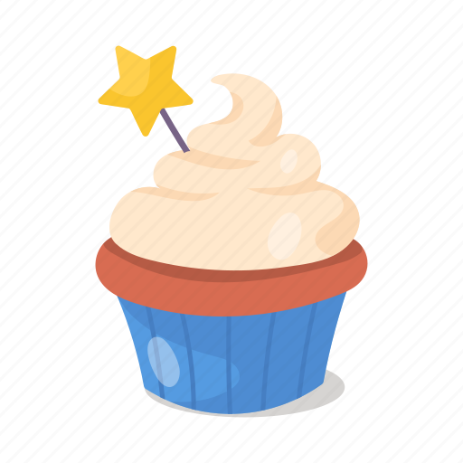 Muffin, cupcake, dessert, sweet, confectionery sticker - Download on Iconfinder