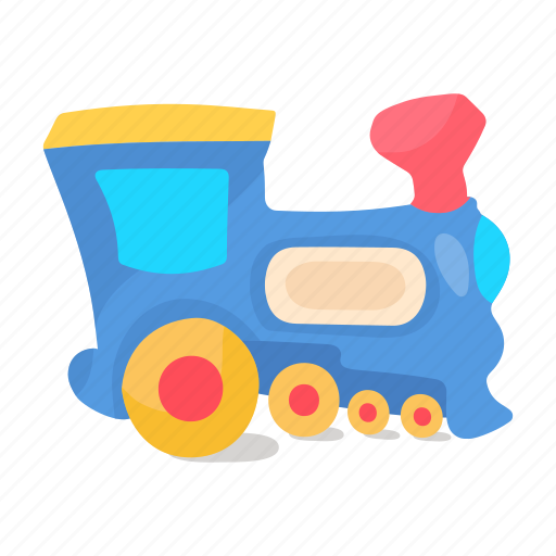 Train, toy train, kids train, plaything, toy sticker - Download on Iconfinder