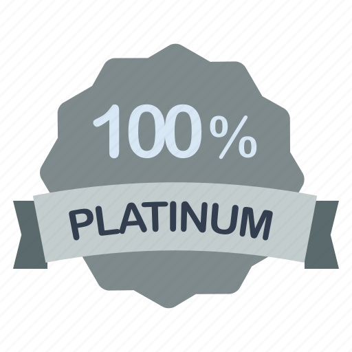 Guarantee, label, percent, platinum icon - Download on Iconfinder