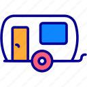 caravan, travel, transport, vehicle, camping, van, trailer, transportation, car