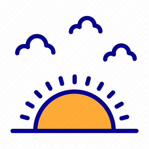 Sunset, sunrise, nature, sun, sky, evening, summer icon - Download on Iconfinder