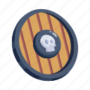 pirate shield, shield, defense shield, medieval shield, protection
