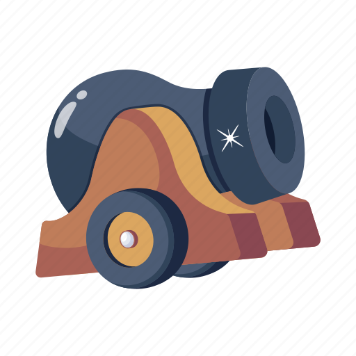 Artillery, antique cannon, ordnance, weapon, howitzer icon - Download on Iconfinder
