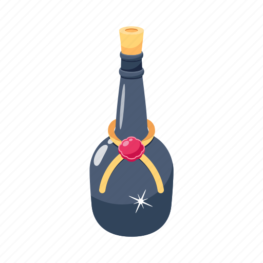 Rum, vodka, pirate wine, pirate drink, rum bottle icon - Download on Iconfinder
