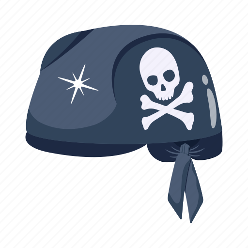 Pirate bandana, pirate headscarf, pirate apparel, kerchief, headscarf icon - Download on Iconfinder