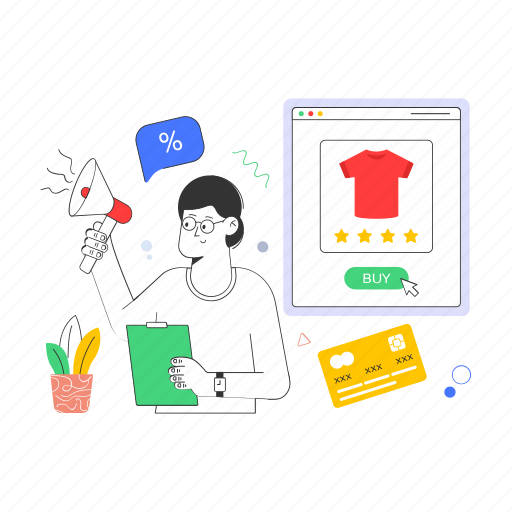 Online sale, clothing sale, sale representative, clothing offer, ecommerce icon - Download on Iconfinder