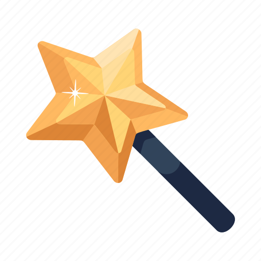 Magic wand, star wand, spell wand, wand stick, magic stick icon - Download on Iconfinder