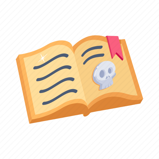 Spell book, magic book, horror book, scary book, storybook icon - Download on Iconfinder
