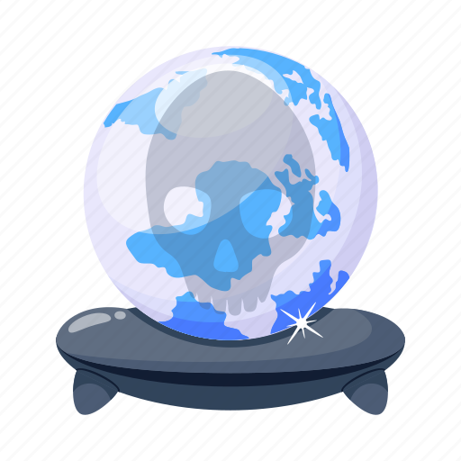 Magic ball, magic globe, crystal globe, fortune teller, crystal ball icon - Download on Iconfinder