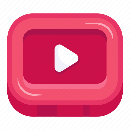 Video button, media button, video player, video, multimedia icon - Download on Iconfinder