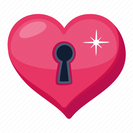 Love lock, heart lock, padlock, latch, protection icon - Download on Iconfinder