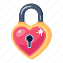 love lock, heart lock, padlock, latch, protection