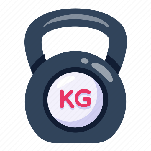 Weight, kettlebell, kg, gym equipment, workout equipment icon - Download on Iconfinder