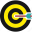 target, bullseye, crossbow, arrow, dart, bright 
