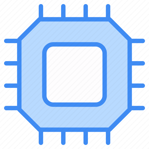 Cpu, processor, chip, computer, hardware, microchip, technology icon - Download on Iconfinder