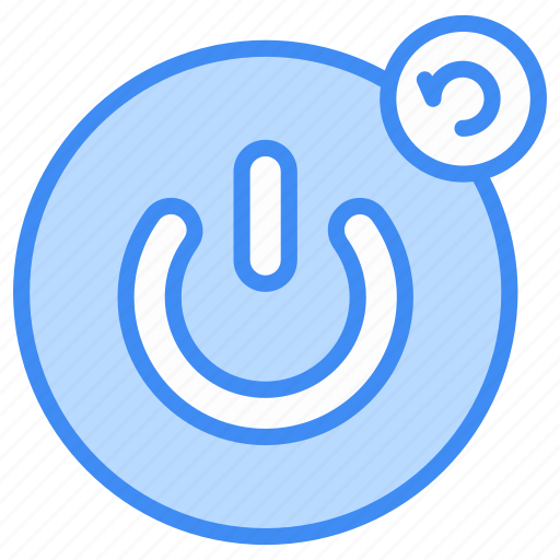 Restart, refresh, reload, reset, arrow, sync, power icon - Download on Iconfinder