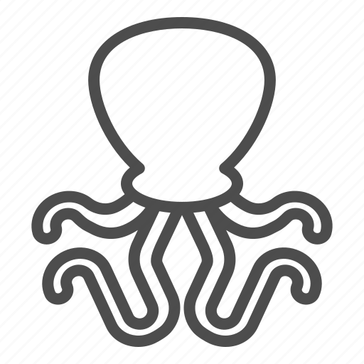 Octopus, seafood, animal, marine, fish, food, squid icon - Download on Iconfinder